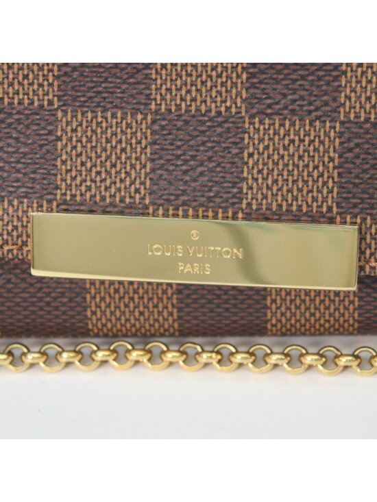 Rank A ｜ Louis Vuitton Damier Azur Favorite PM Shoulder Bag  Louis Vuitton Damier Favorite PM Shoulder